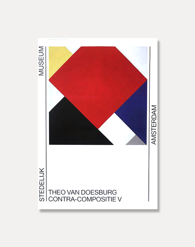 [테오 반 되스버그]Theo van Doesburg — Contra Compositie(액자포함) 59.5 × 84 cm
