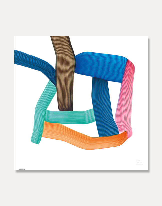 [로낭 부홀렉]Ronan Bouroullec — Multicolor (액자포함) 67.5 x 67.5 cm 