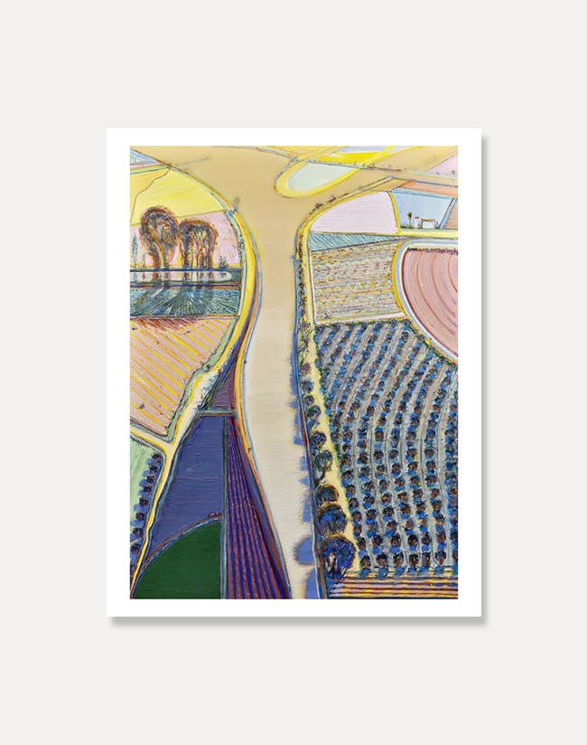 [웨인티보] Wayne Thiebaud — River Intersection  56 x 71 cm 