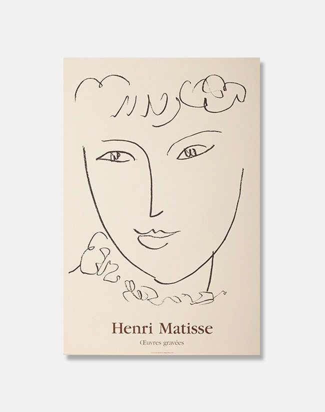 [앙리 마티스]Henri Matisse ━ Visage Esquisse   52 x 77 cm  