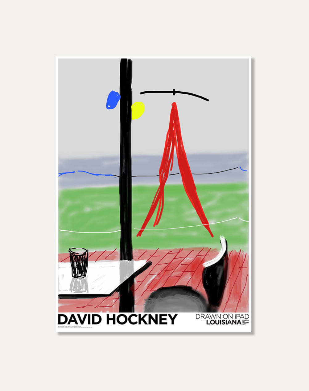 [데이비드 호크니]DAVID HOCKNEY — ME DRAW ON IPAD (2011) (액자포함)59.4 x 84.1cm 
