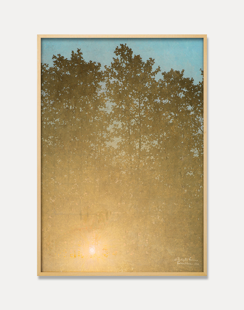 [발데마 쉔헤더 밀러]Valdemar Schønheyder Møller — Sunset.Fontainebleau, 1900 (액자포함)70 x 100 cm 