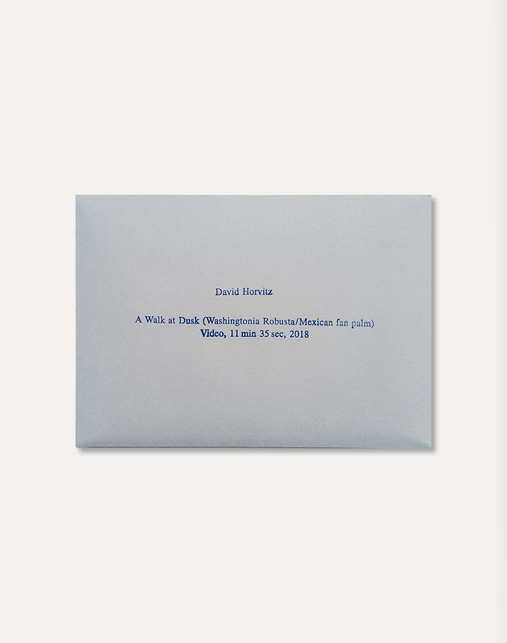 [데이비드 호비츠]  David Horvitz — A Walk at Dusk  Post Card (6 piece) SET