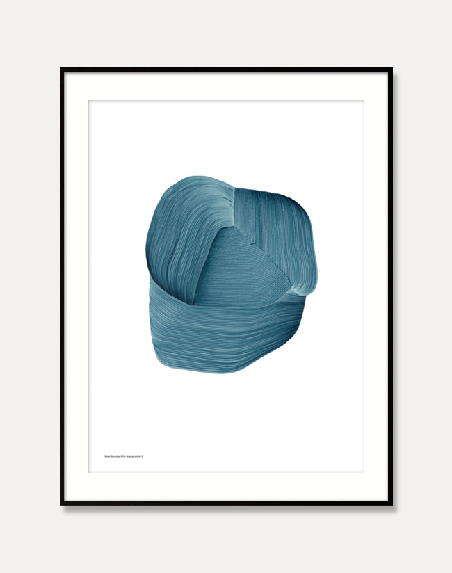 [로낭 부홀렉]Ronan Bouroullec — DRAWING 3,Blue (액자포함) 50 x 67.5 cm 