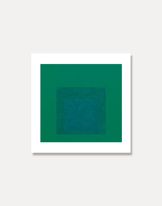 [죠세프 알베르스] Josef Albers —  Study for Homage to the Square: Green (액자포함)30 x 30 cm 주문 후 1개월 소요