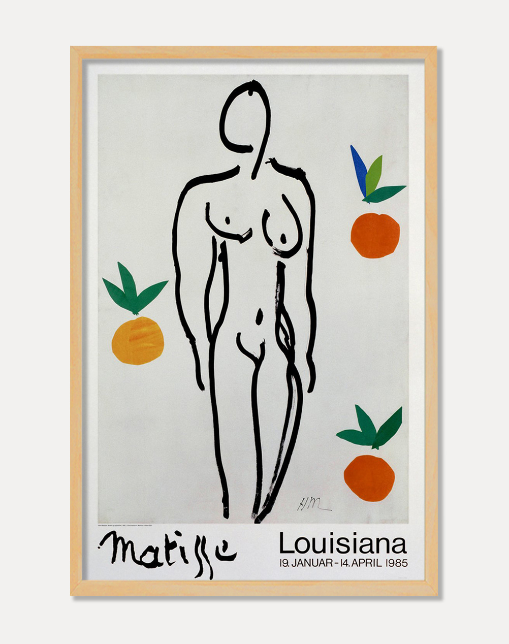 [앙리 마티스]MATISSE — MODEL AND ORANGES 1953 (액자포함) 82 x 124 cm