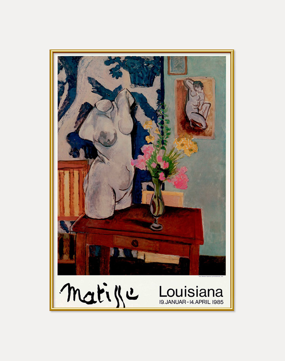 [앙리 마티스]MATISSE — PLASTER TORSO AND FLOWER BOUQUET 1919 (액자포함)61.8 x 91.8 cm 