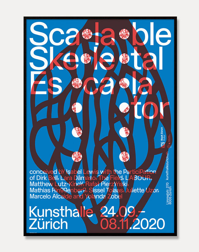 [이사벨 루이스]Isabel Lewis&#039;s — Scalable Skeletal Escalator (액자포함)  90.5 x 128 cm 