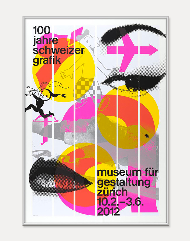 100 years of Swiss graphics (액자포함 ) 90 x 128 cm 