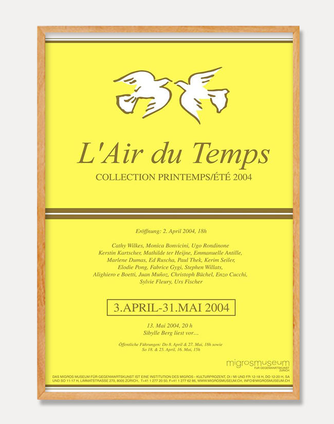 THE SPIRIT OF TIME – COLLECTION PRINTEMPS / ETE 2004 (액자포함)  90 x 128 cm 