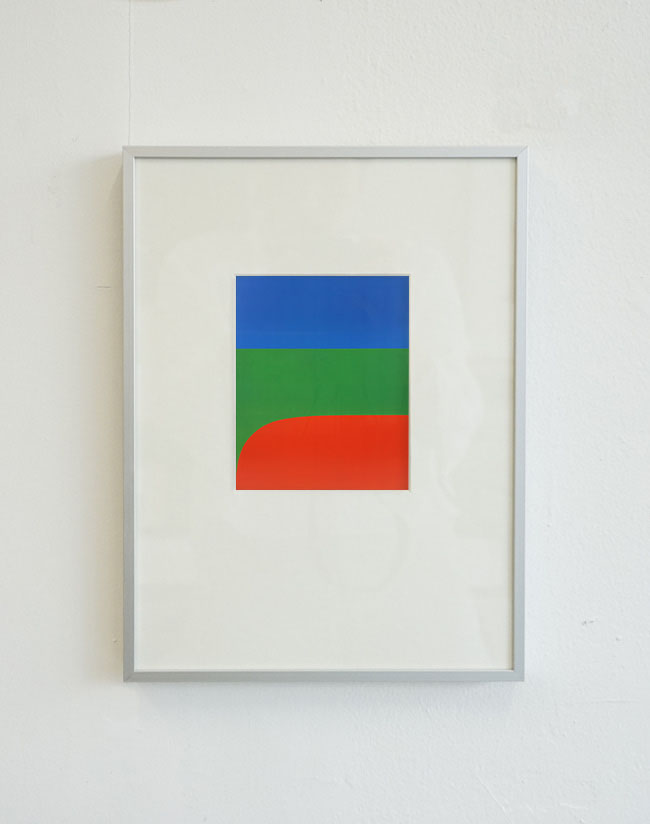 [엘스워스 켈리] Ellsworth Kelly —  Blue, Green, Red (액자포함)  24 x 32.5 cm