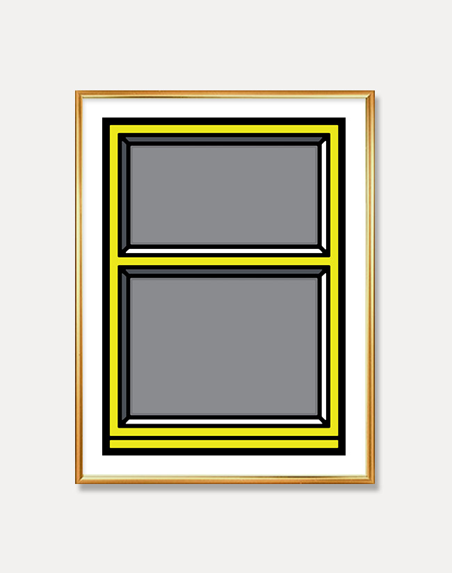 [리처드 우드] Richard Woods — WINDOW 02 (액자포함) 50 x 70 cm