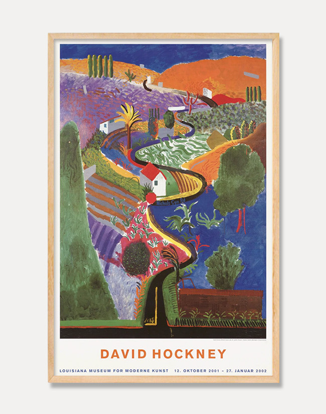 [데이비드 호크니] DAVID HOCKNEY ━  NICHOLS CANYON 1980 (액자포함) 62 x 95 cm  주문 후 2개월 소요