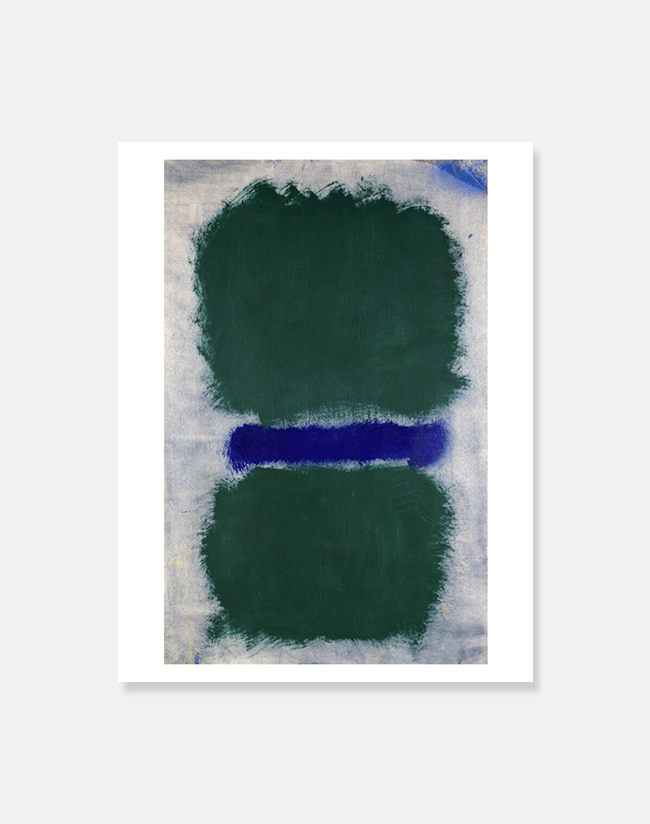 [마크 로스코] MARK ROTHKO — Untitled (Green Divided by Blue) 56 x 71 cm