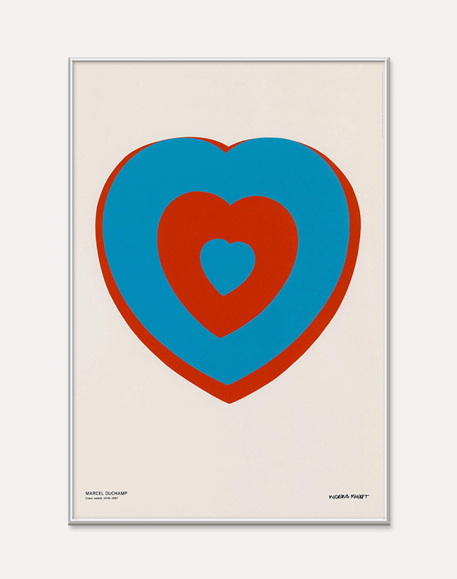 [마르셀 뒤샹] Marcel Duchamp — Coeur Volant  70 x 100 cm 