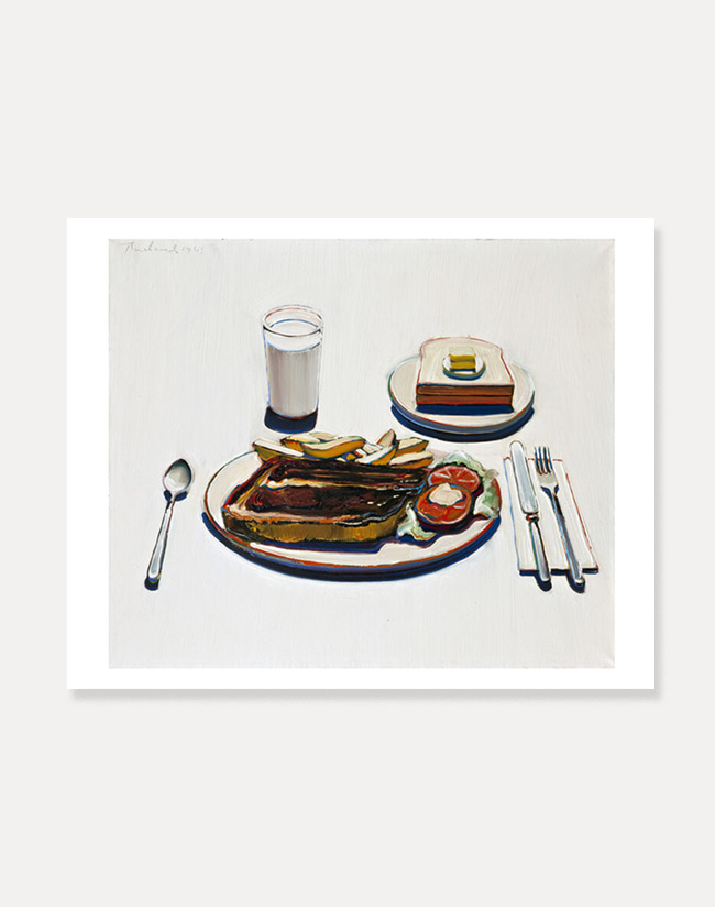 [웨인티보] Wayne Thiebaud — Roast Beef Dinner  51 x 40.5 cm 