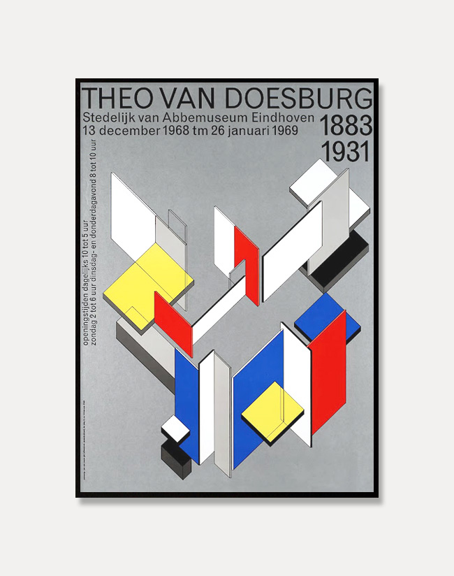 [테오 반 되스버그] Theo van Doesburg — 1883 -1931 (액자포함)  62 x 85 cm 