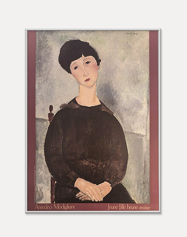 [아메데오 모딜리아니]AMEDEO MODIGLIANI ―  Jeune Fille Brune Assise 1989  61 x 86 cm