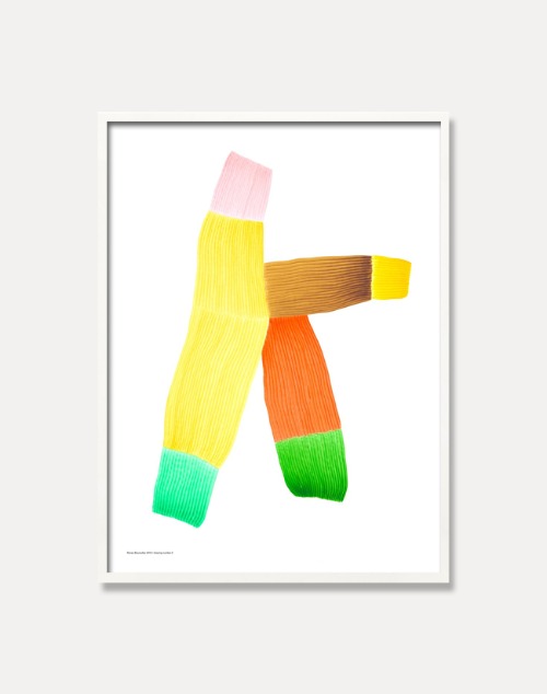 [로낭 부홀렉]Ronan Bouroullec — DRAWING 2,Yellow multi (액자포함) 50 x 67.5 cm 